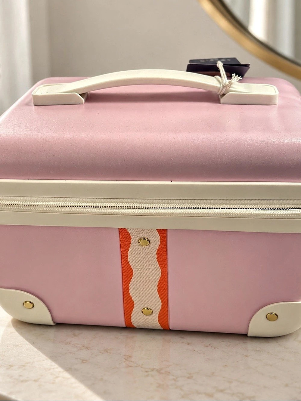 Roller rabbit makeup Case Pink & White
